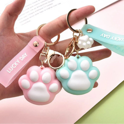 Lucky Day Cat Paw Keychains