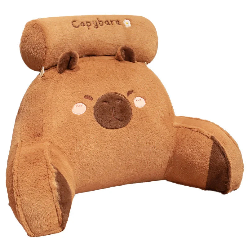 Whnbuij Oreiller Capybara - Oreiller Long Capybara pour Canapé | Oreiller De Corps Capybara, Coussin en Peluche Doux Capybara pour Sommeil Et Détente, Oreiller Décoratif Mignon en Forme De Capybara