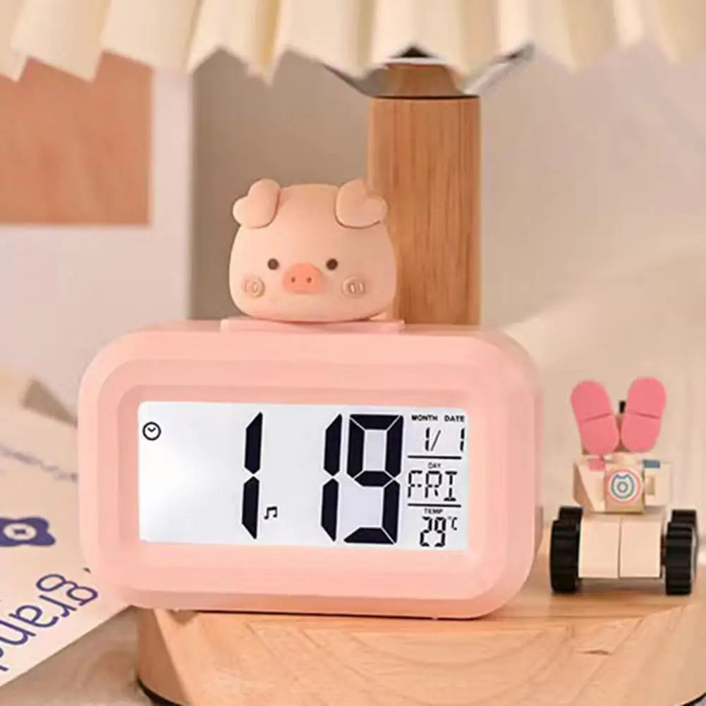 Cute Pig Digital Alarm Clock