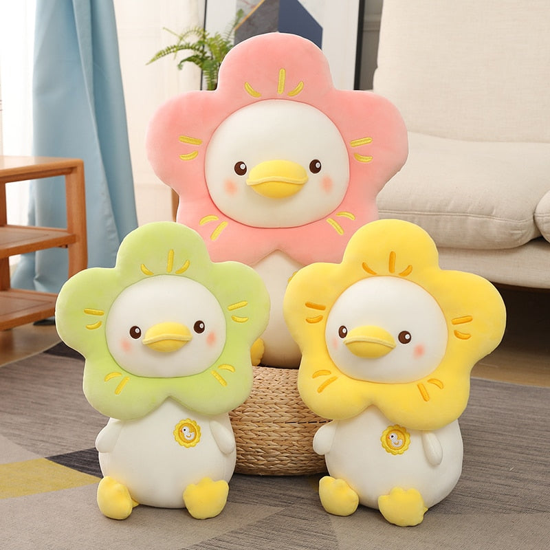 Kawaii Flower Duck Plushies