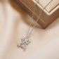 Kawaii Silver Tone Teddy Bear Pendant Necklaces