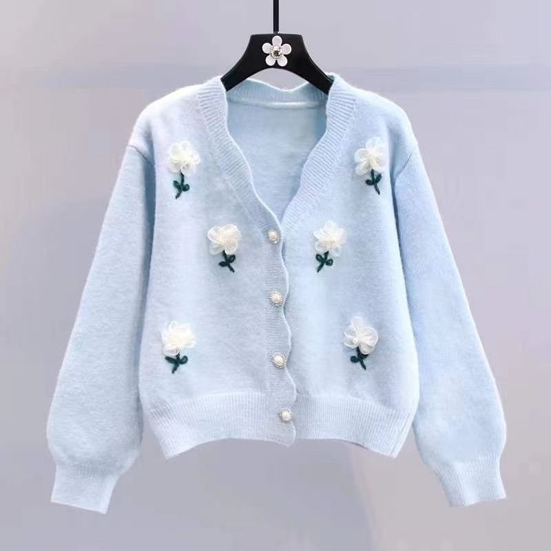 Kawaii Sweet Cardigan Sweater in Blue