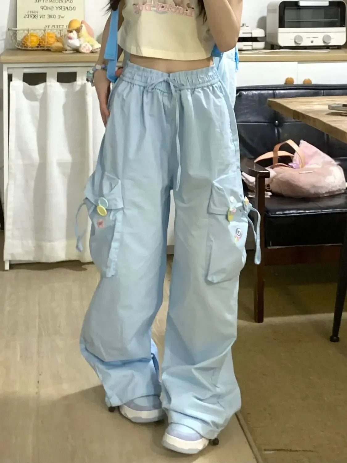 Kawaii Pastel Cargo Pants – Kore Kawaii