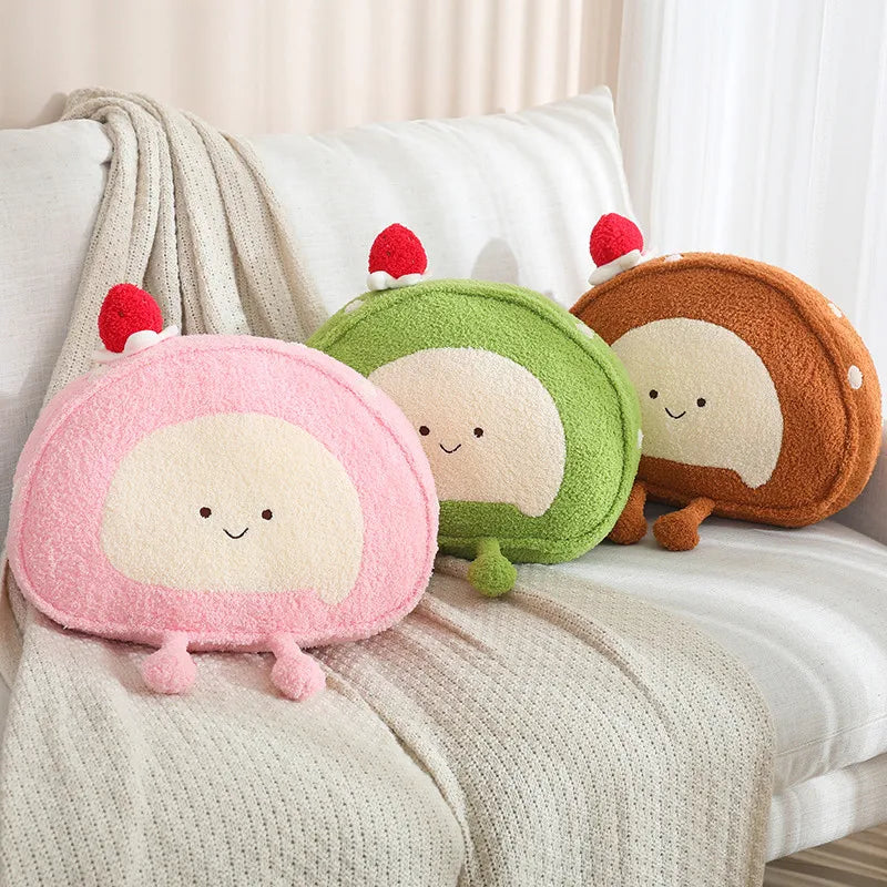 Kawaii Swiss Roll Plushie Pals