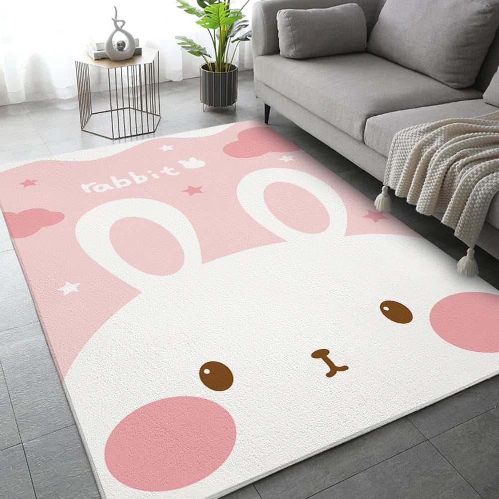 Kawaii Bunny Floor Rugs Kore Kawaii