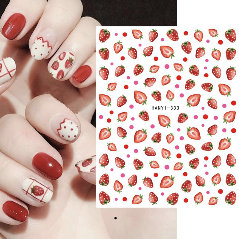 Kawaii Nail Art Fruit Decals