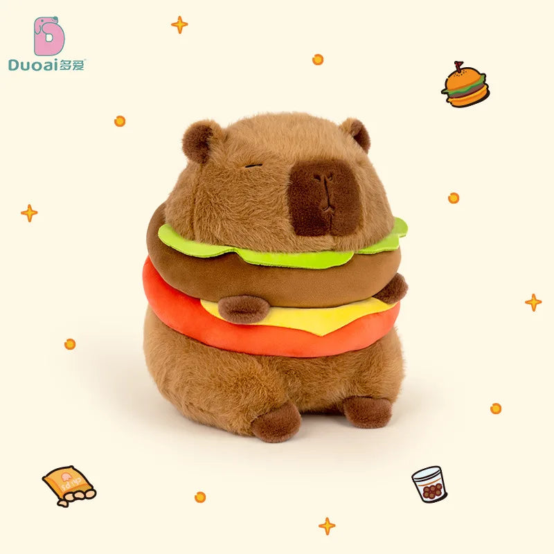 Capybara Hamburger Plushie