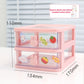 Kawaii Pink Desktop Storage Box Organizer