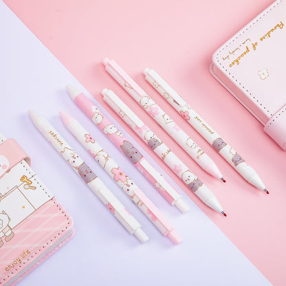 Kawaii Sakura Cats Gel Pens