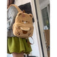 Sweet Plush Brown Bear Backpack