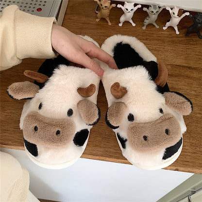 Kawaii Cow Slippers