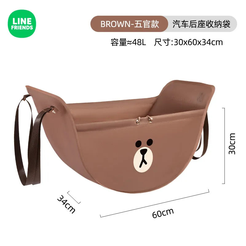Brown Bear Car Seat Storage Bag – Kore Kawaii