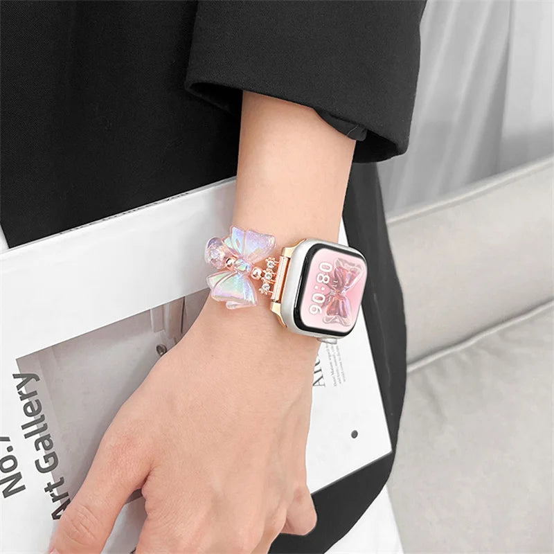 Pink Bowknot Apple Watch Band