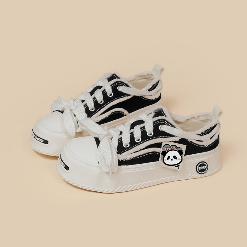 Kawaii Chunky Sole Panda Sneakers