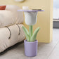 Kawaii Tulip Shaped Side Table in Purple