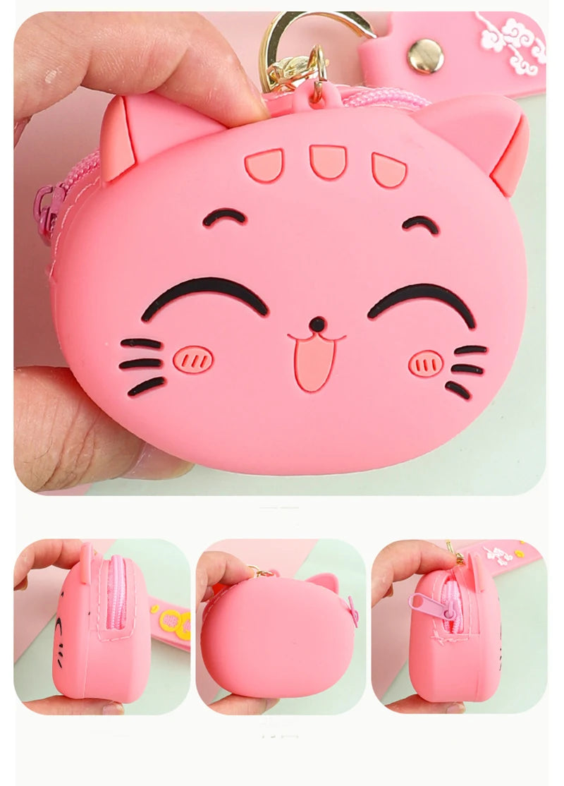 Amazon.com: Cat with Butterfly Coin Purse Kiss Lock Change Purse Vintage  Trinkets Pouch : Clothing, Shoes & Jewelry