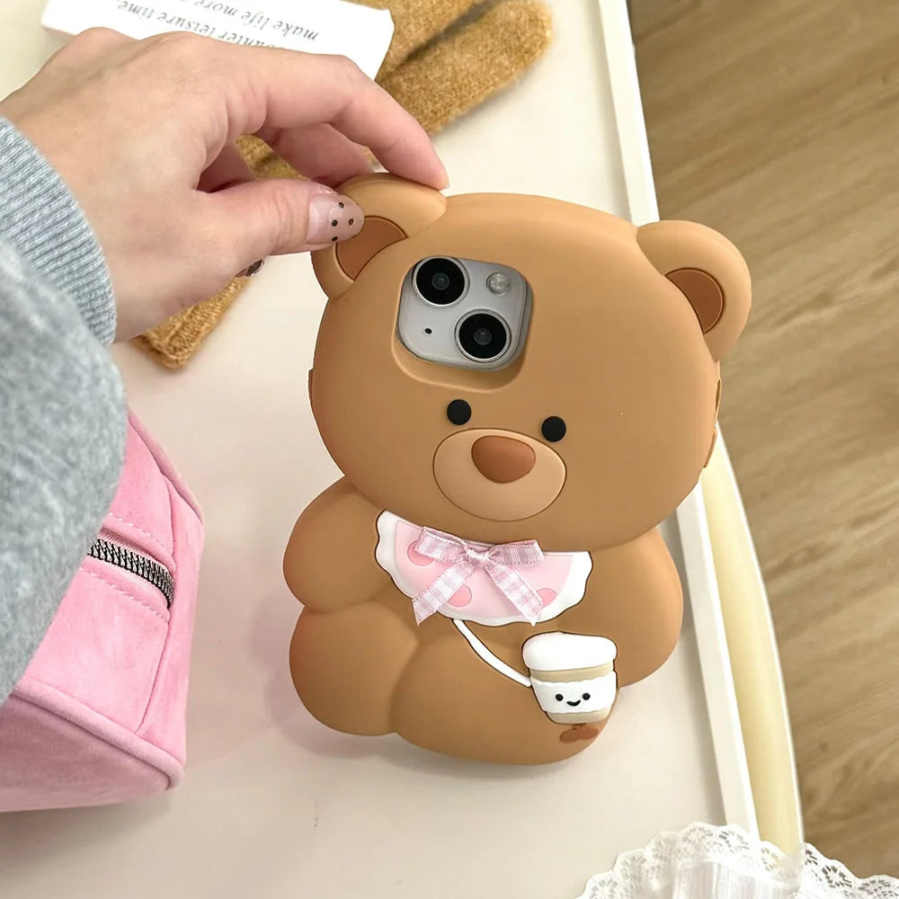 Kawaii Bear iPhone Case