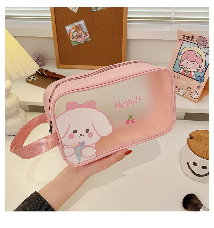 Kawaii Transparent Cosmetics Bags