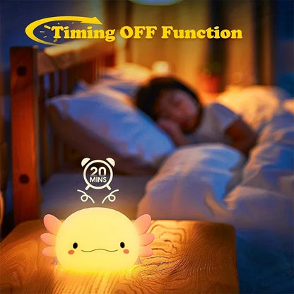 Kawaii Axolotl Night Light