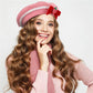 Kawaii Pink Strawberry Beret Hat