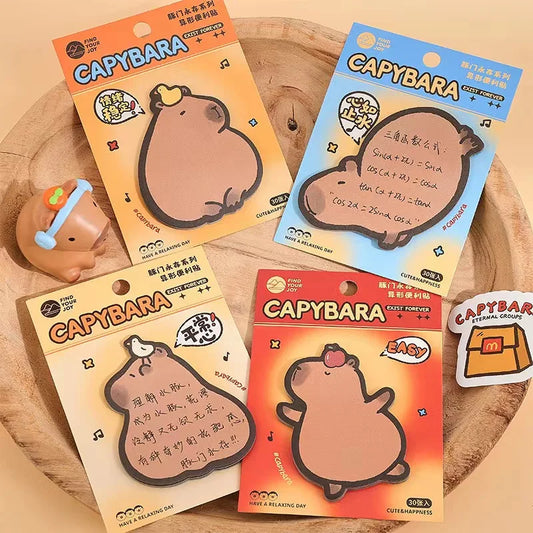 Cute Capybara Sticky Notes Set