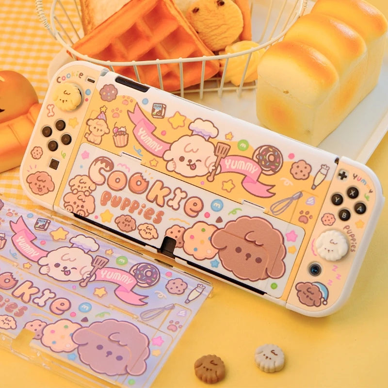 Kawaii Cookie Puppies Nintendo Switch Case