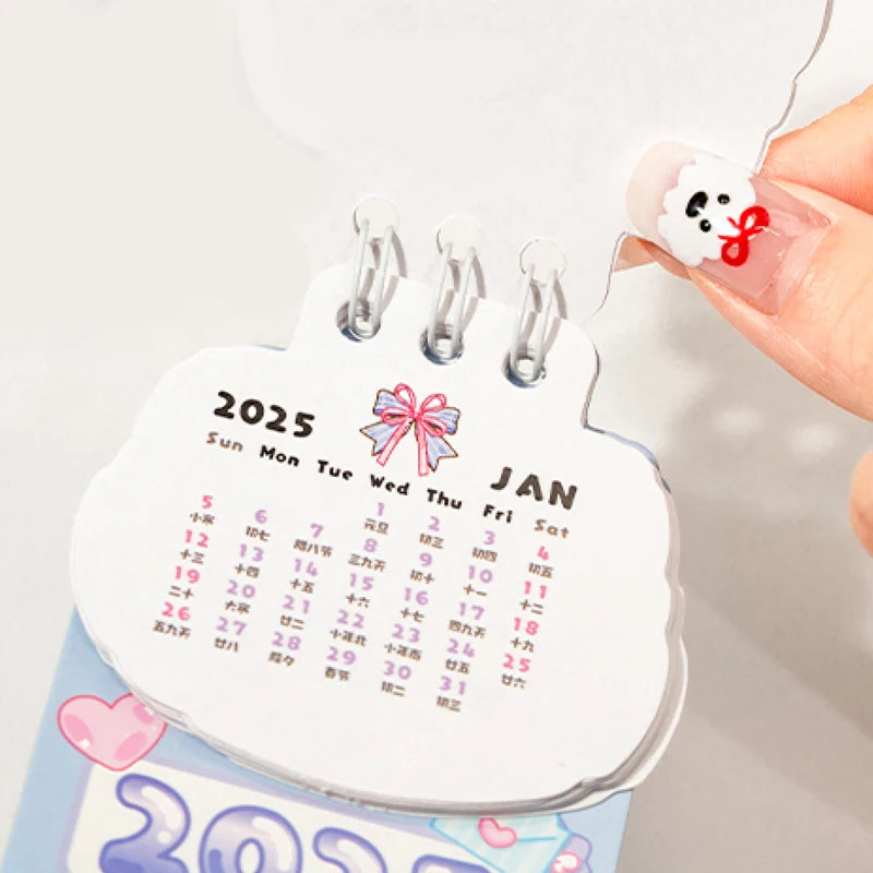 2025 Cute Cat Mini Desk Calendar