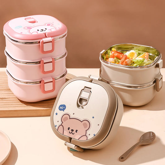 Stackable Stainless Steel Bento Boxes