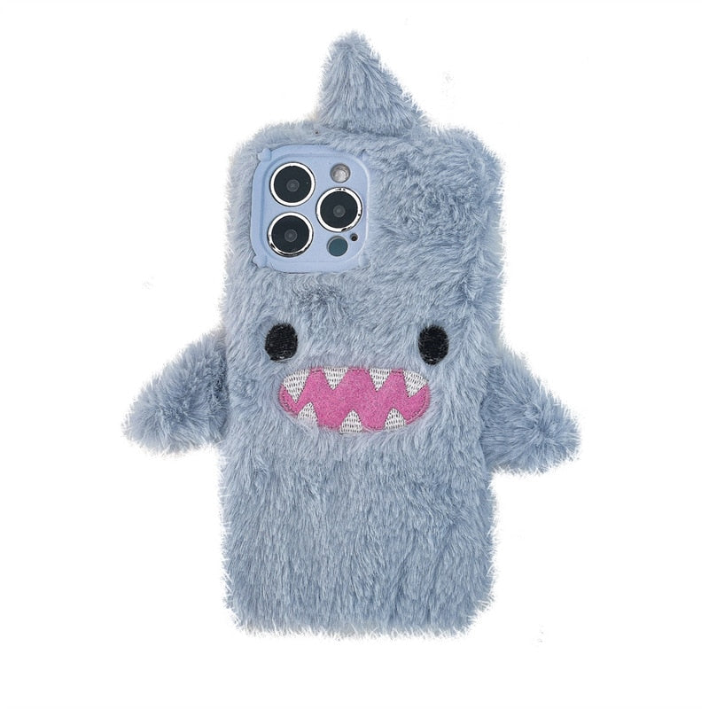 Kawaii Plush Shark iPhone Case Kore Kawaii