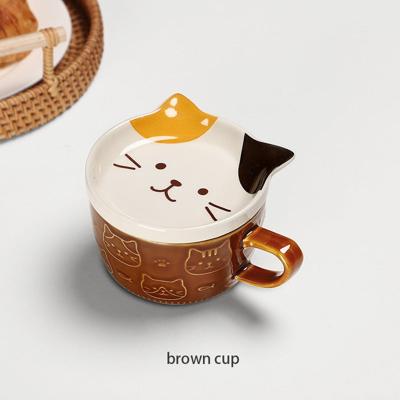 Kawaii Ceramic Cat Cup
