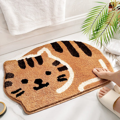 Kawaii Cat Absorbent Bathroom Doormat