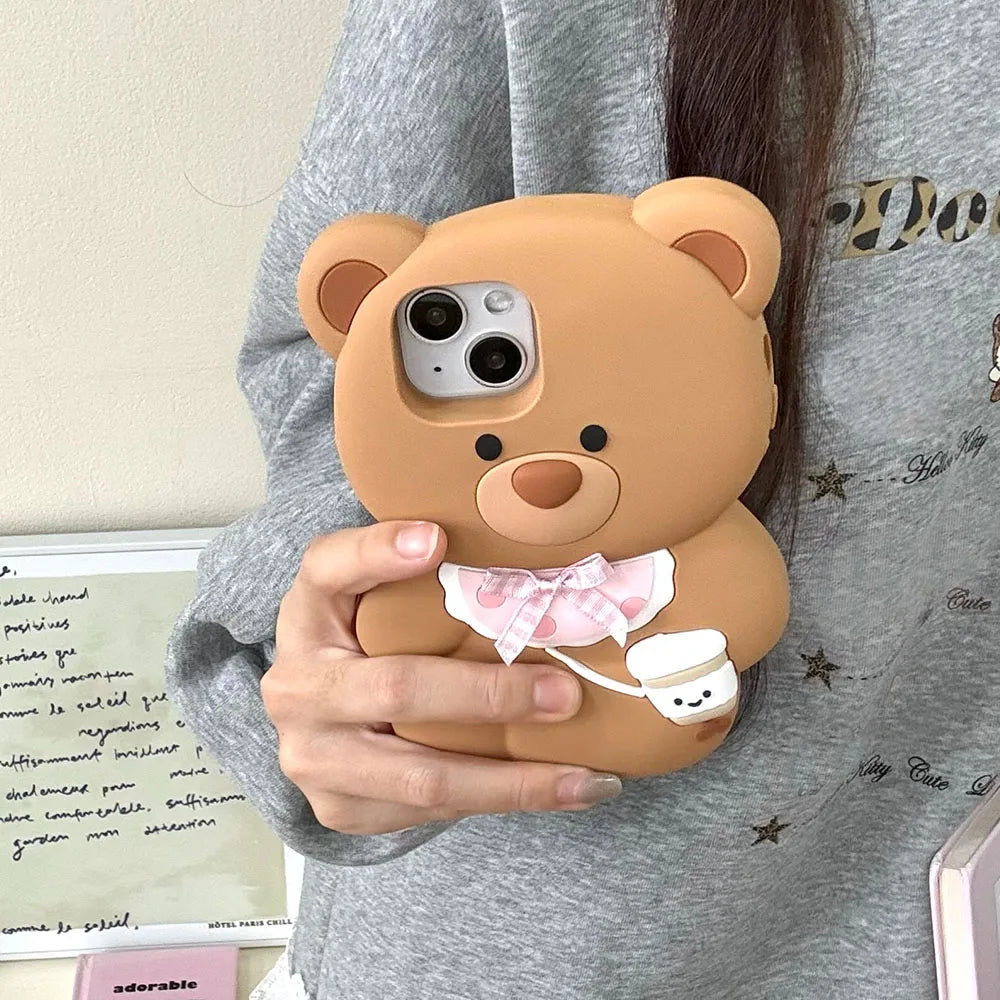 Kawaii Bear iPhone Case