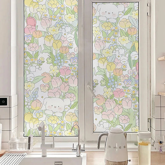 Kawaii Pastel Window Privacy Stickers for windows 