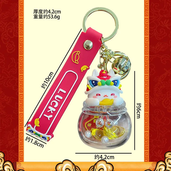 Lucky Cat Keychain Chinese Cute Lucky Cat Key Chain Goodie Bags