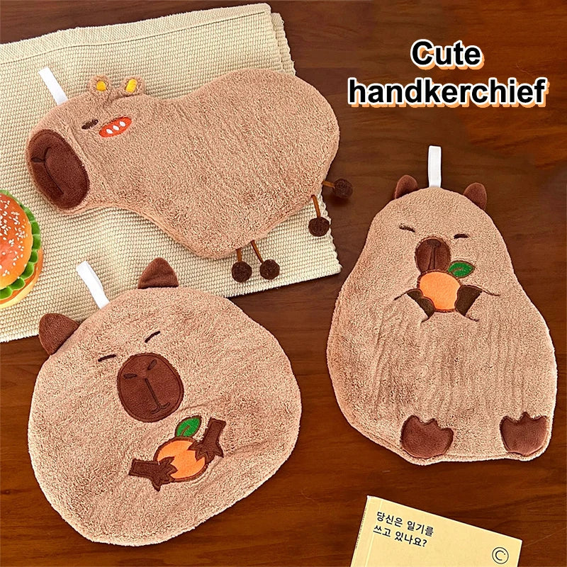 Cute Capybara Hand Towels