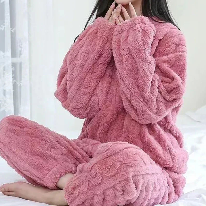 Kawaii Fluffy Fleece Pajamas