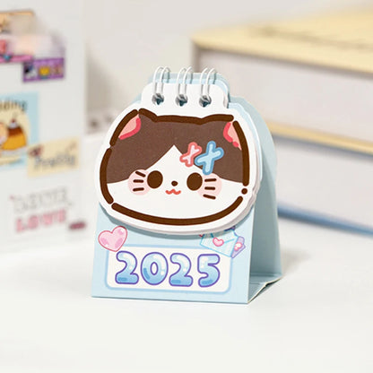 2025 Kawaii Cat Mini Desk Calendar