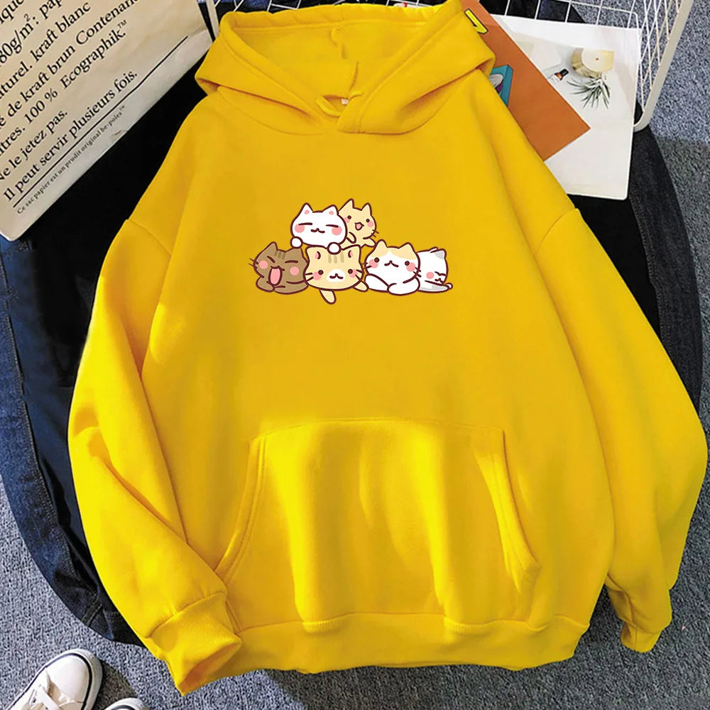 Kawaii Kitty Cuddles Hoodie