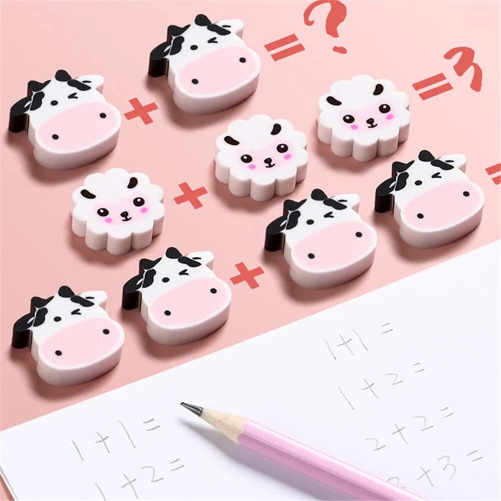 Cow & Sheep Erasers