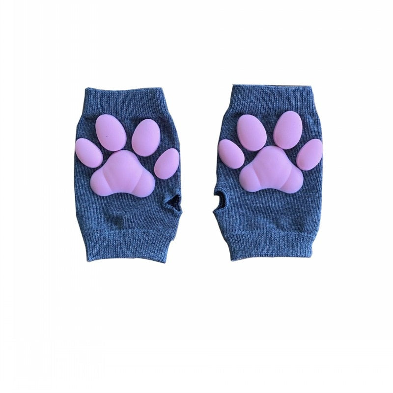 Kawaii Thigh High Cat Paw Mittens