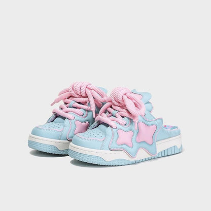 Kawaii Pastel Backless Sneakers