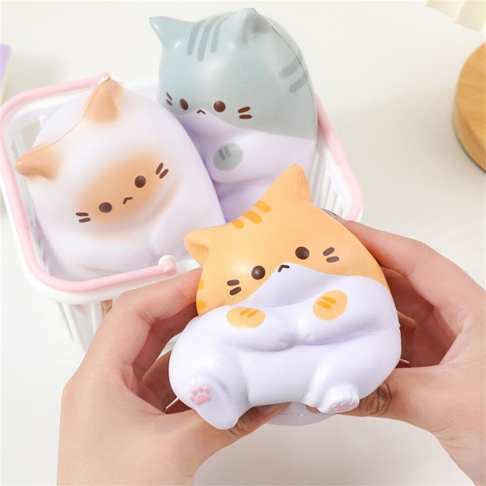 Kawaii Curious Cats Squish Toys