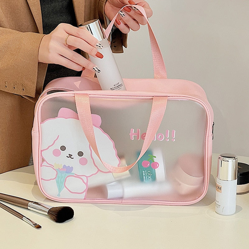Kawaii Transparent Cosmetics Bags
