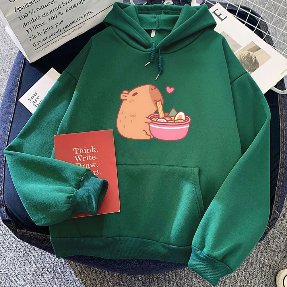 Kawaii Capybara Ramen Hoodie