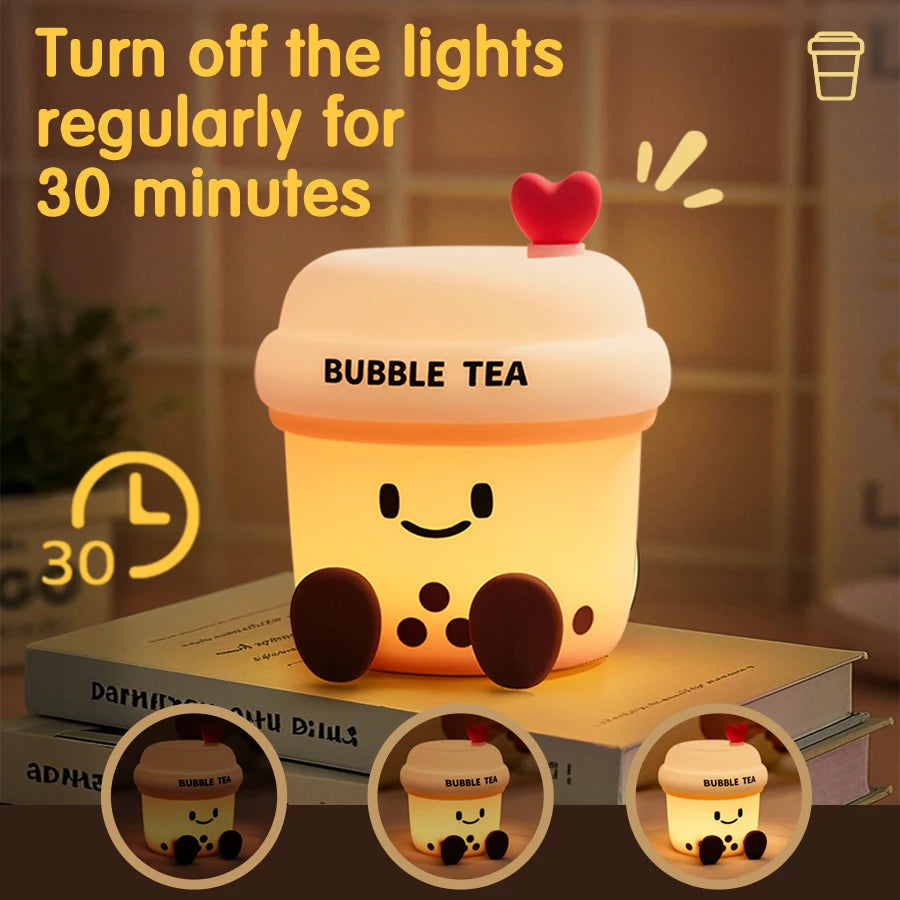 Kawaii Bubble Tea Night Light