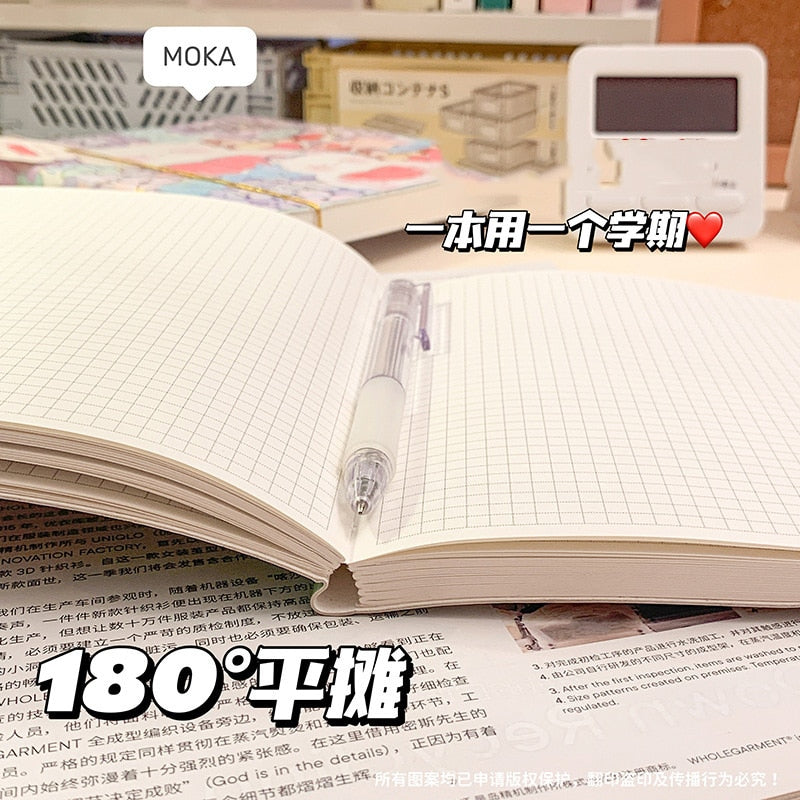 Inside Pages of Kawaii Secret Forest Notebook