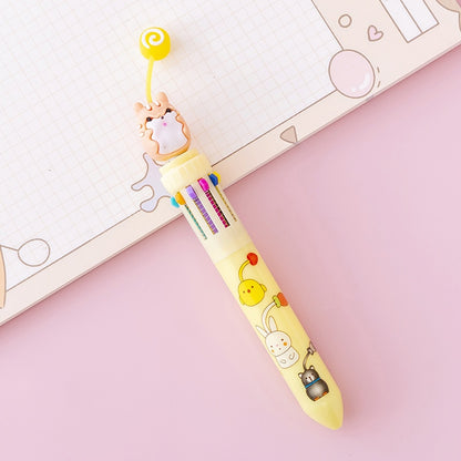 Kawaii Hamster 10 Colors Ballpoint Pens