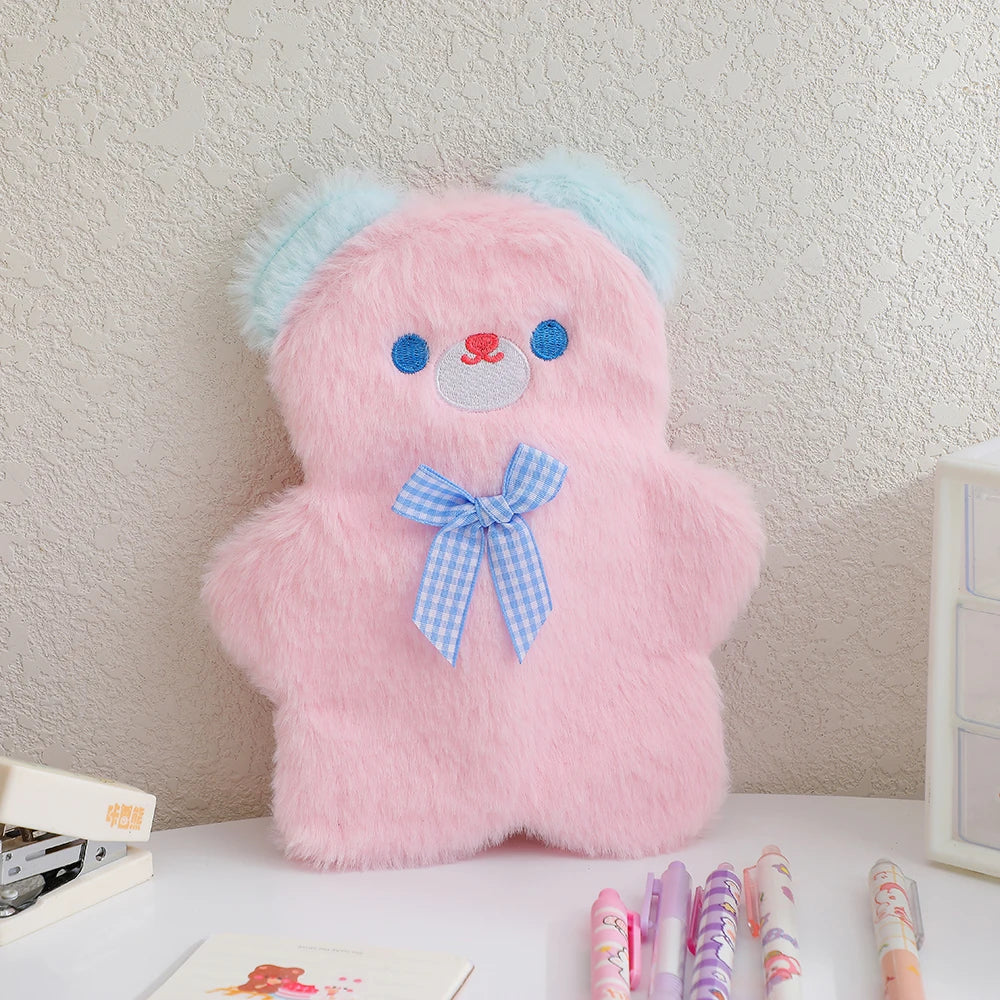 Plush Pastel Bear Pencil Case