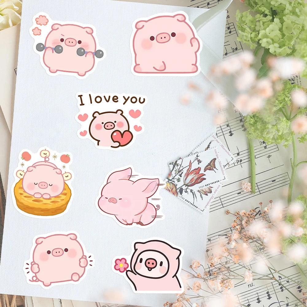 ♡PIGちゃん確認用♡ Kawaii Pig Sticker Pack – Kore Kawaii