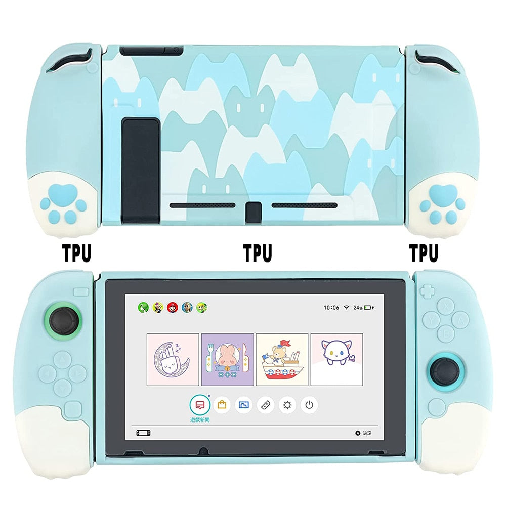 Kawaii Cat Paw Nintendo Switch Case